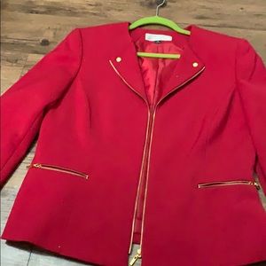 Tahari size 12 red blazer